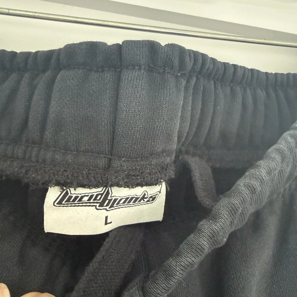 Lucid Blanks Men's Black Sweatpants - Picture 2 of 2